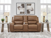 DeepWakes Power Reclining Loveseat with Console - Theo's Factory Direct Mattress & Furniture (Columbus, OH)
