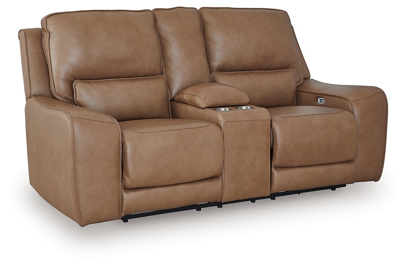 DeepWakes Power Reclining Loveseat with Console - Theo's Factory Direct Mattress & Furniture (Columbus, OH)