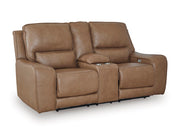 DeepWakes Power Reclining Loveseat with Console - Theo's Factory Direct Mattress & Furniture (Columbus, OH)