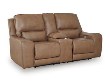 DeepWakes Power Reclining Loveseat with Console - Theo's Factory Direct Mattress & Furniture (Columbus, OH)