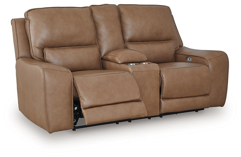 DeepWakes Power Reclining Loveseat with Console - Theo's Factory Direct Mattress & Furniture (Columbus, OH)