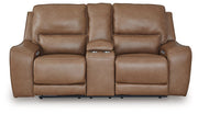 DeepWakes Power Reclining Loveseat with Console - Theo's Factory Direct Mattress & Furniture (Columbus, OH)