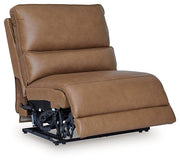 DeepWakes Power Reclining Sectional with Chaise - Theo's Factory Direct Mattress & Furniture (Columbus, OH)