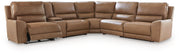 DeepWakes Reclining Sectional with Storage Console - Theo's Factory Direct Mattress & Furniture (Columbus, OH)