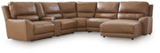 DeepWakes Power Reclining Sectional with Chaise - Theo's Factory Direct Mattress & Furniture (Columbus, OH)