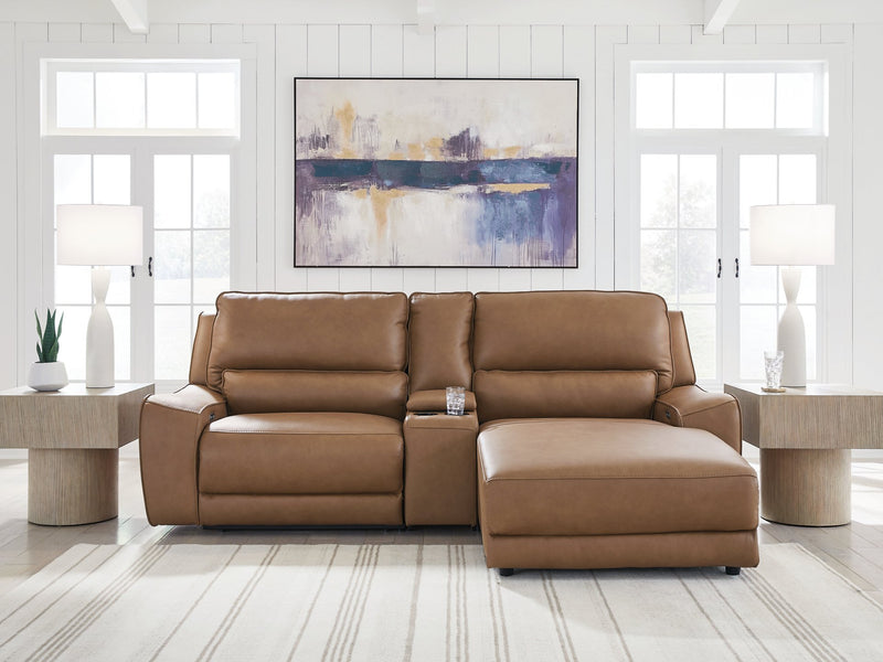 DeepWakes Power Reclining Sectional with Chaise - Theo's Factory Direct Mattress & Furniture (Columbus, OH)