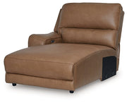 DeepWakes Power Reclining Sectional with Chaise - Theo's Factory Direct Mattress & Furniture (Columbus, OH)