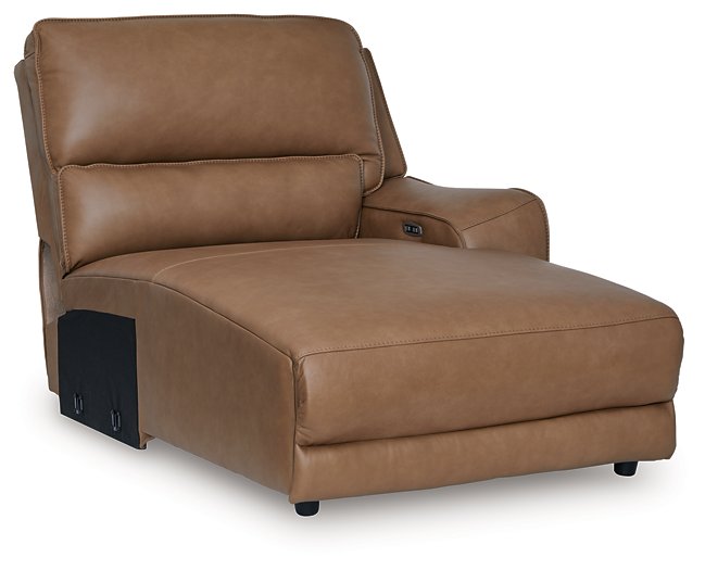 DeepWakes Power Reclining Sectional with Chaise - Theo's Factory Direct Mattress & Furniture (Columbus, OH)