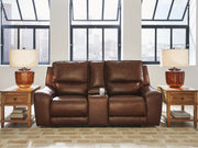 DeepWakes Power Reclining Loveseat with Console - Theo's Factory Direct Mattress & Furniture (Columbus, OH)