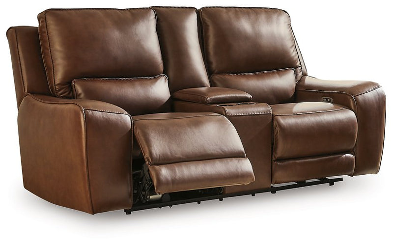 DeepWakes Power Reclining Loveseat with Console - Theo's Factory Direct Mattress & Furniture (Columbus, OH)