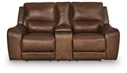 DeepWakes Power Reclining Loveseat with Console - Theo's Factory Direct Mattress & Furniture (Columbus, OH)