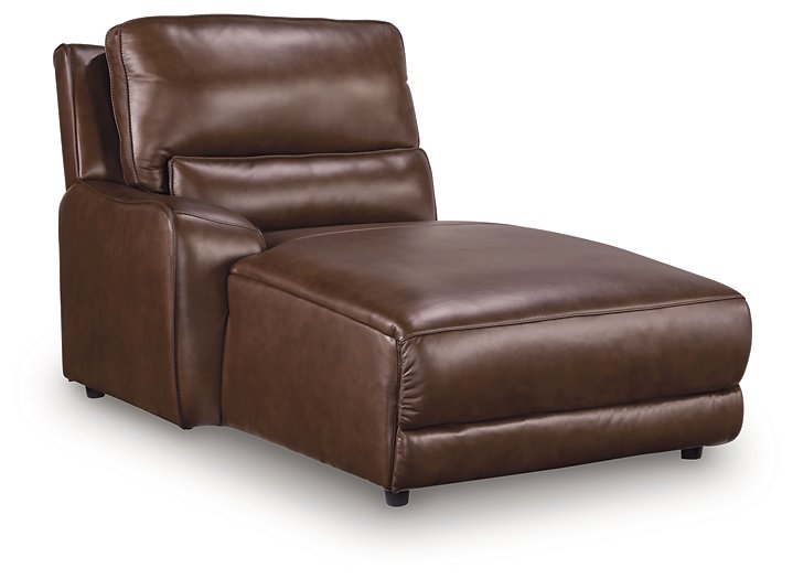 DeepWakes Power Reclining Sectional with Chaise - Theo's Factory Direct Mattress & Furniture (Columbus, OH)