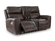 Crossplex Power Reclining Loveseat with Console - Theo's Factory Direct Mattress & Furniture (Columbus, OH)