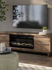 Zadilyn 72" TV Stand with Electric Fireplace - Theo's Factory Direct Mattress & Furniture (Columbus, OH)
