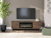Zadilyn 72" TV Stand with Electric Fireplace - Theo's Factory Direct Mattress & Furniture (Columbus, OH)