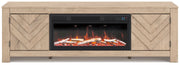 Cayboni 71" TV Stand with Electric Fireplace - Theo's Factory Direct Mattress & Furniture (Columbus, OH)