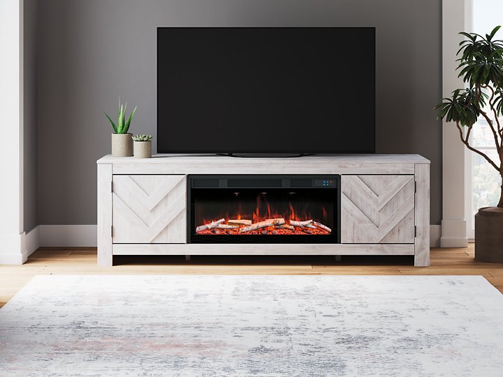 Cayboni 71" TV Stand with Electric Fireplace - Theo's Factory Direct Mattress & Furniture (Columbus, OH)