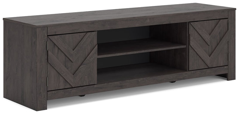 Cayboni 71" TV Stand with Electric Fireplace - Theo's Factory Direct Mattress & Furniture (Columbus, OH)