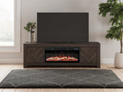 Cayboni 71" TV Stand with Electric Fireplace - Theo's Factory Direct Mattress & Furniture (Columbus, OH)