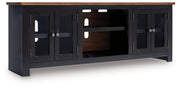 Wildenauer 76" TV Stand with Electric Fireplace - Theo's Factory Direct Mattress & Furniture (Columbus, OH)
