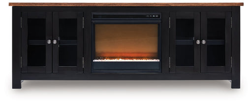 Wildenauer 76" TV Stand with Electric Fireplace - Theo's Factory Direct Mattress & Furniture (Columbus, OH)