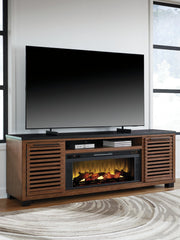 Kallari 84" TV Stand with Electric Fireplace - Theo's Factory Direct Mattress & Furniture (Columbus, OH)