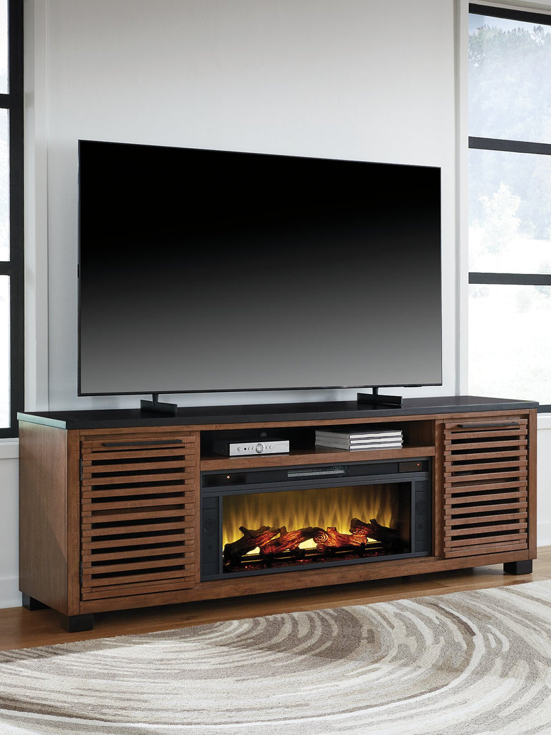 Kallari 84" TV Stand with Electric Fireplace - Theo's Factory Direct Mattress & Furniture (Columbus, OH)