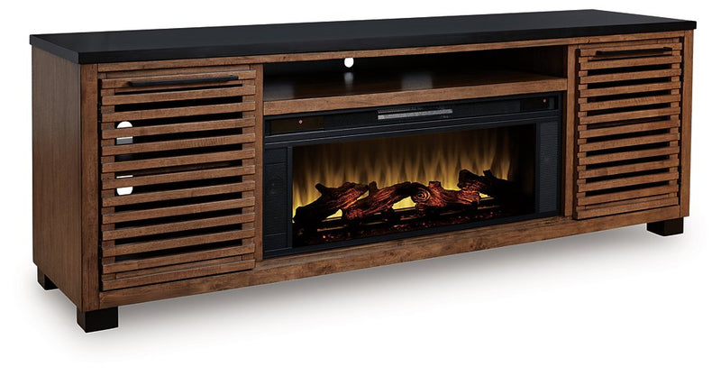 Kallari 84" TV Stand with Electric Fireplace - Theo's Factory Direct Mattress & Furniture (Columbus, OH)