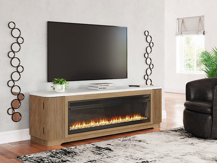 Camdill 80" TV Stand with Electric Fireplace - Theo's Factory Direct Mattress & Furniture (Columbus, OH)