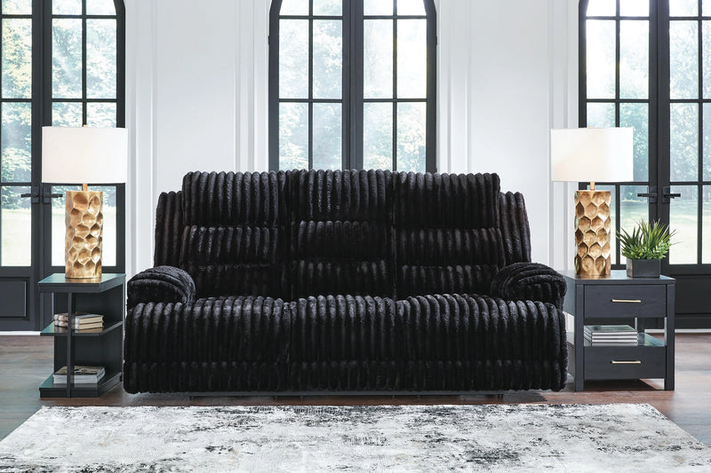 Rhine Falls Power Reclining Sofa with Drop Down Table