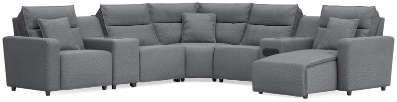 Modmax II Power Reclining Sectional with Chaise and Audio System
