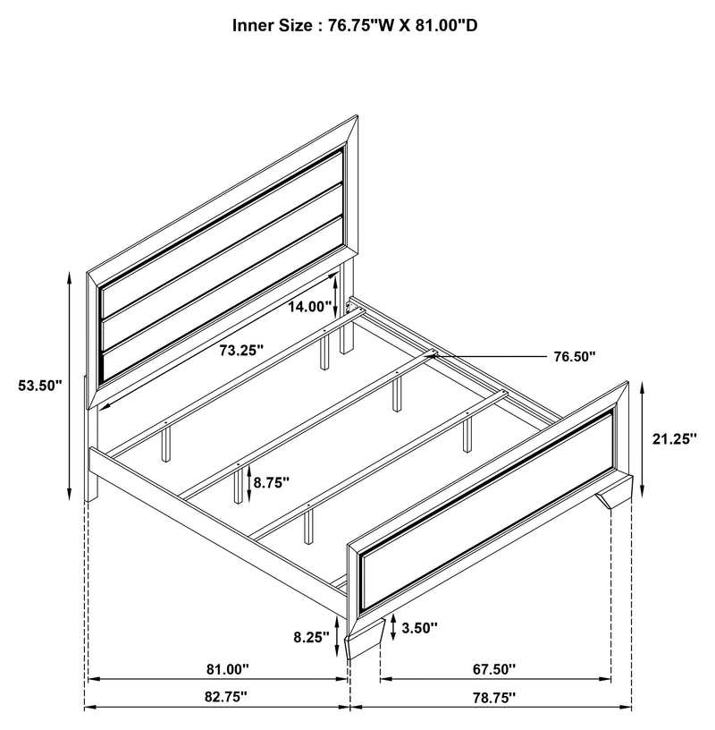 Kauffman Panel Bed