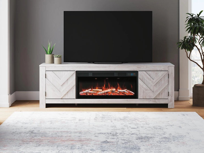 Cayboni 71" TV Stand with Electric Fireplace
