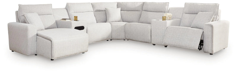 Modmax II Power Reclining Sectional with Chaise and Audio Console